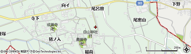 愛知県西尾市平原町尾呂曽35周辺の地図