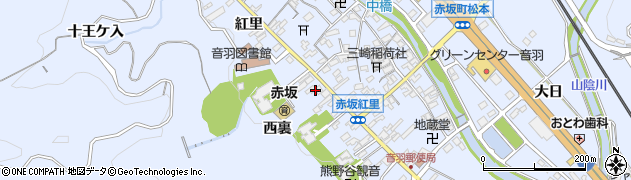 愛知県豊川市赤坂町紅里128周辺の地図