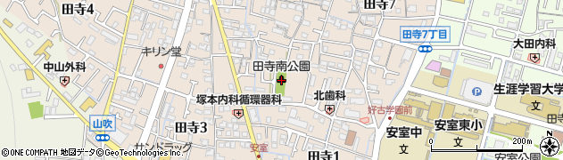 田寺南公園周辺の地図