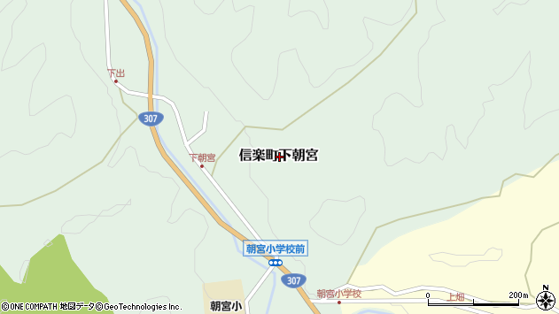 〒529-1842 滋賀県甲賀市信楽町下朝宮の地図