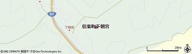 滋賀県甲賀市信楽町下朝宮周辺の地図