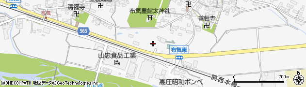 三重県亀山市布気町1614周辺の地図