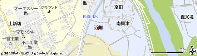 愛知県豊川市松原町近畑周辺の地図