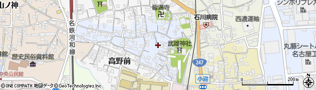 愛知県武豊町（知多郡）上ケ周辺の地図