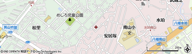 京都府八幡市八幡安居塚20周辺の地図