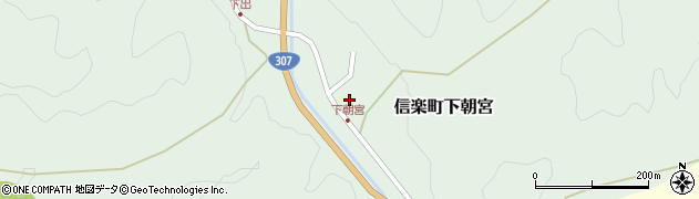 滋賀県甲賀市信楽町下朝宮491周辺の地図