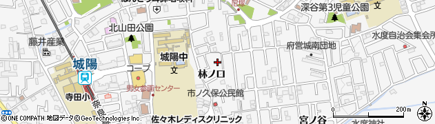 京都府城陽市寺田（林ノ口）周辺の地図