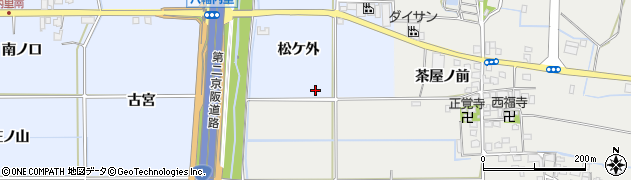 京都府八幡市内里松ケ外140周辺の地図