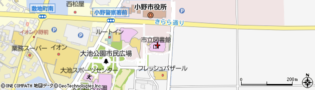 兵庫県小野市中島町64周辺の地図