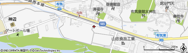 三重県亀山市布気町1515-2周辺の地図