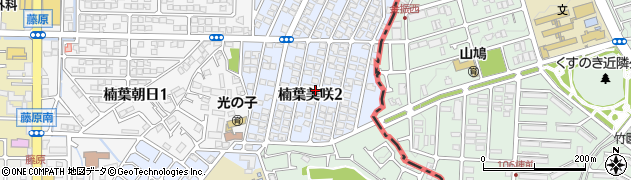 大阪府枚方市楠葉美咲2丁目周辺の地図