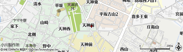 愛知県西尾市楠村町天神前9周辺の地図