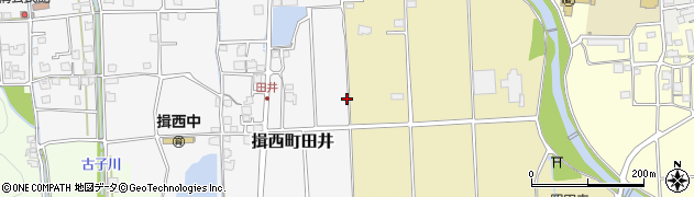 兵庫県たつの市揖西町田井周辺の地図