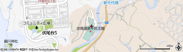 伏尾温泉周辺の地図