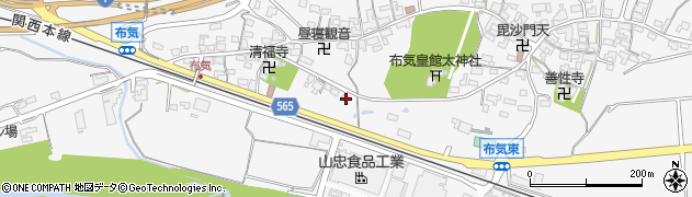 三重県亀山市布気町1494周辺の地図
