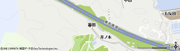 愛知県豊川市平尾町（源祖）周辺の地図