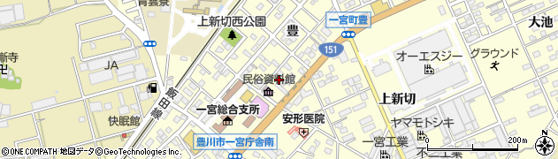 中部石油株式会社　豊川北ＳＳ周辺の地図