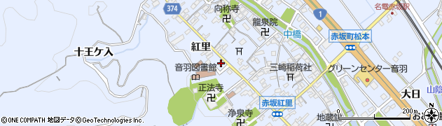 愛知県豊川市赤坂町紅里142周辺の地図