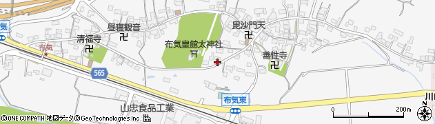 三重県亀山市布気町1677周辺の地図