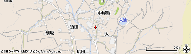 愛知県蒲郡市坂本町周辺の地図