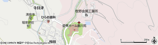 愛知県豊川市財賀町（ハリマダ）周辺の地図