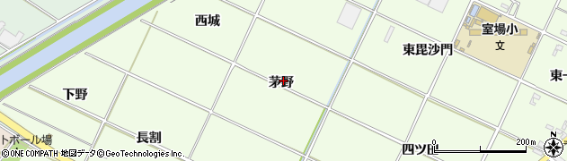 愛知県西尾市室町茅野周辺の地図
