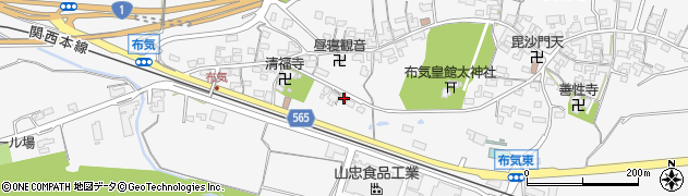 三重県亀山市布気町1491周辺の地図