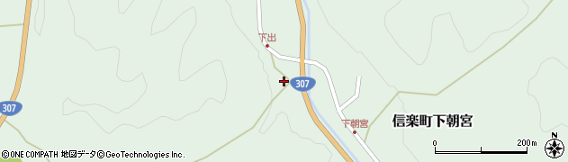 滋賀県甲賀市信楽町下朝宮680周辺の地図