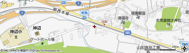 三重県亀山市布気町1447周辺の地図