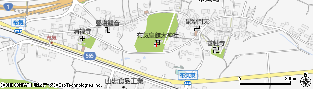 三重県亀山市布気町1663周辺の地図