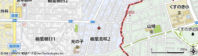 大阪府枚方市楠葉美咲周辺の地図