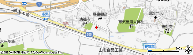 三重県亀山市布気町1487周辺の地図
