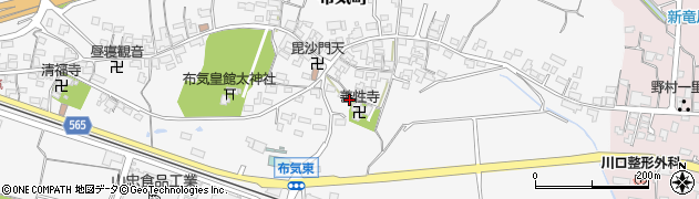 三重県亀山市布気町1691周辺の地図