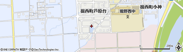 兵庫県たつの市揖西町芦原台周辺の地図