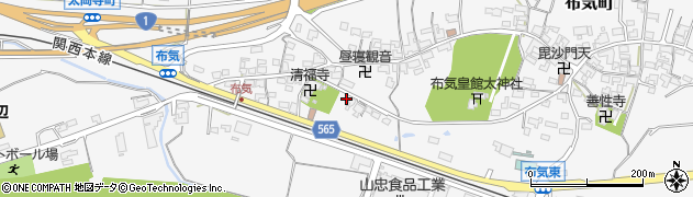 三重県亀山市布気町1467周辺の地図