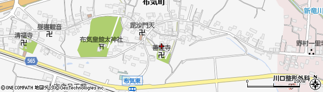 三重県亀山市布気町1717周辺の地図