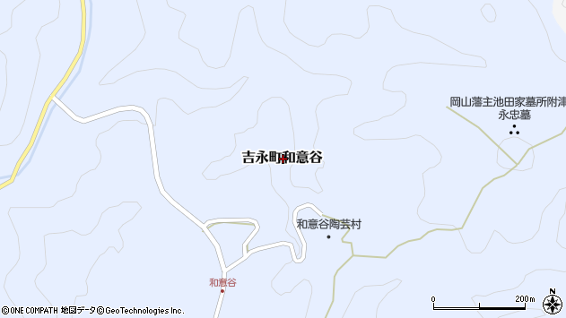〒709-0214 岡山県備前市吉永町和意谷の地図