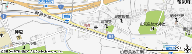 三重県亀山市布気町1523周辺の地図