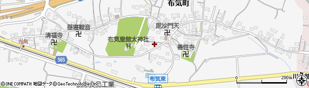 三重県亀山市布気町1674周辺の地図