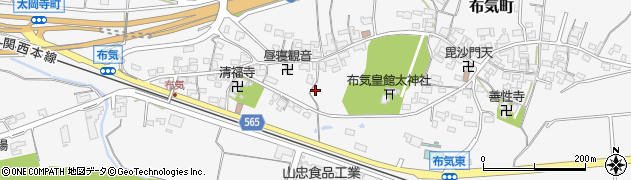 三重県亀山市布気町1637周辺の地図