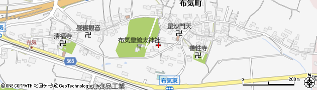 三重県亀山市布気町1676周辺の地図