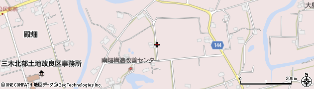兵庫県三木市口吉川町（南畑）周辺の地図