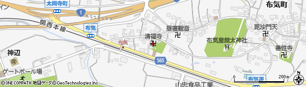 三重県亀山市布気町1464周辺の地図
