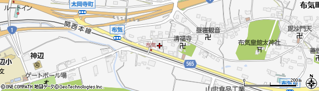 三重県亀山市布気町1456周辺の地図