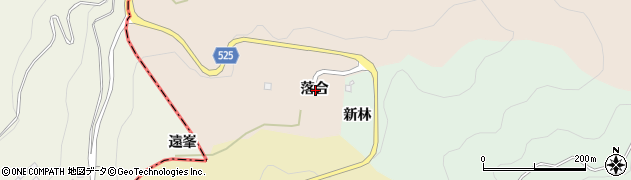 愛知県蒲郡市坂本町落合周辺の地図