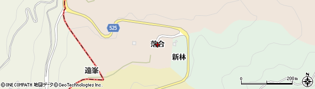 愛知県蒲郡市坂本町（落合）周辺の地図