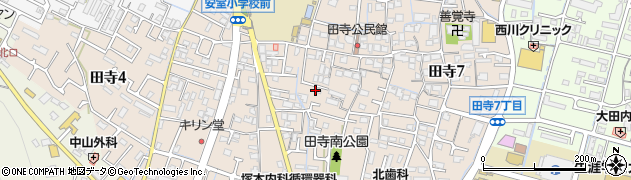 兵庫県姫路市田寺周辺の地図