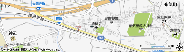 三重県亀山市布気町1459周辺の地図
