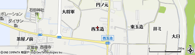 京都府八幡市岩田（西玉造）周辺の地図