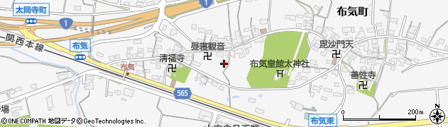 三重県亀山市布気町1480周辺の地図